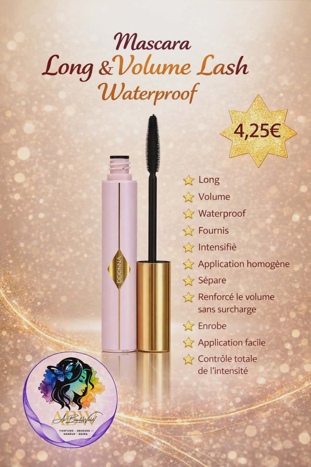 Mascara long & volume lash waterproof