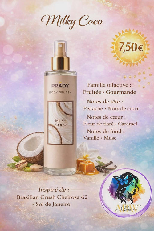 Brume corps et cheveux Milky Coco Prady