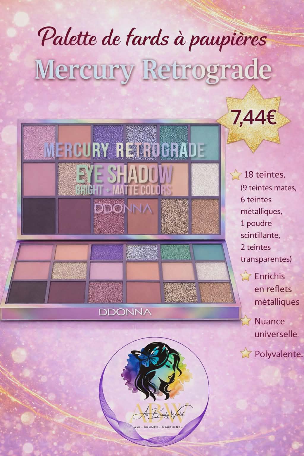 Grande Palette fard à paupières Mercury rétrograde