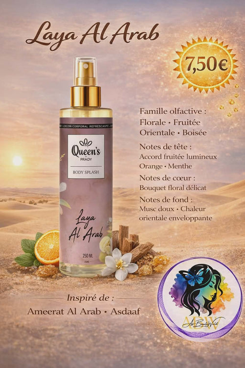 Brume corps et cheveux Laya Al arab - Prady 250 ml