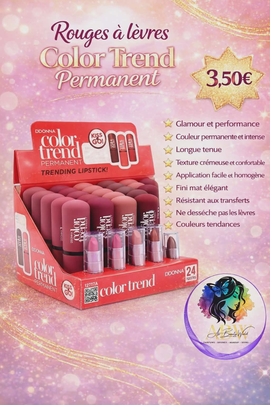 Rouge à lèvres color trend permanent - D'Donna