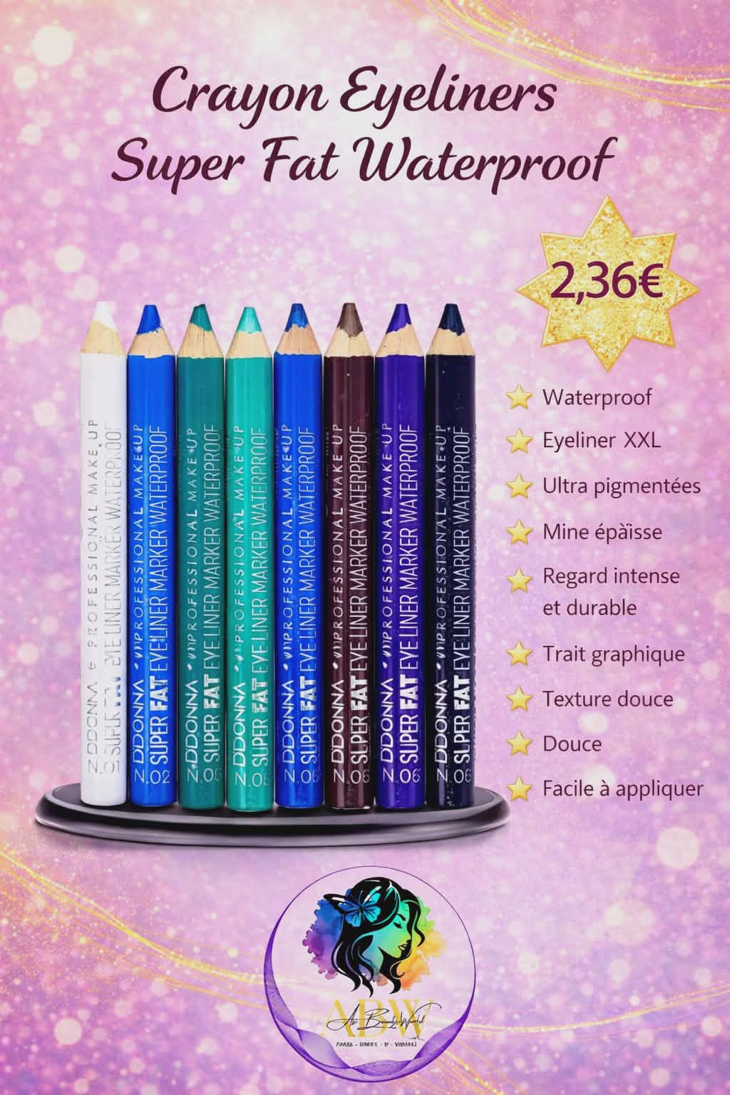 Crayon eyeliner super fat waterproof