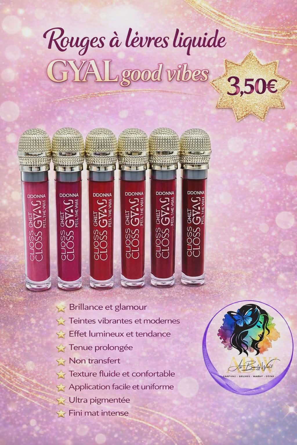 Rouge à lèvres liquide "Gyal good vibes " - D'Donna