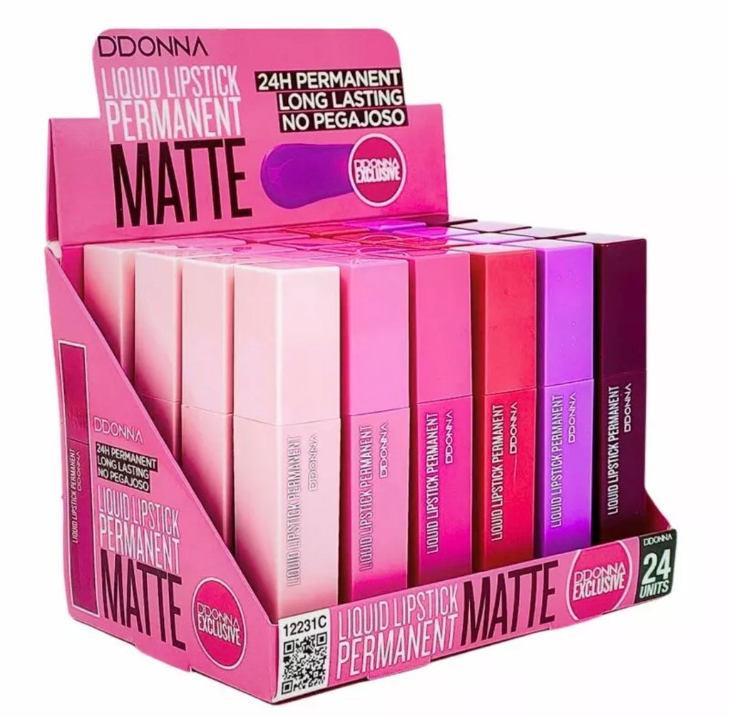 Rouge à lèvres liquide mat permanent 24h D'Donna