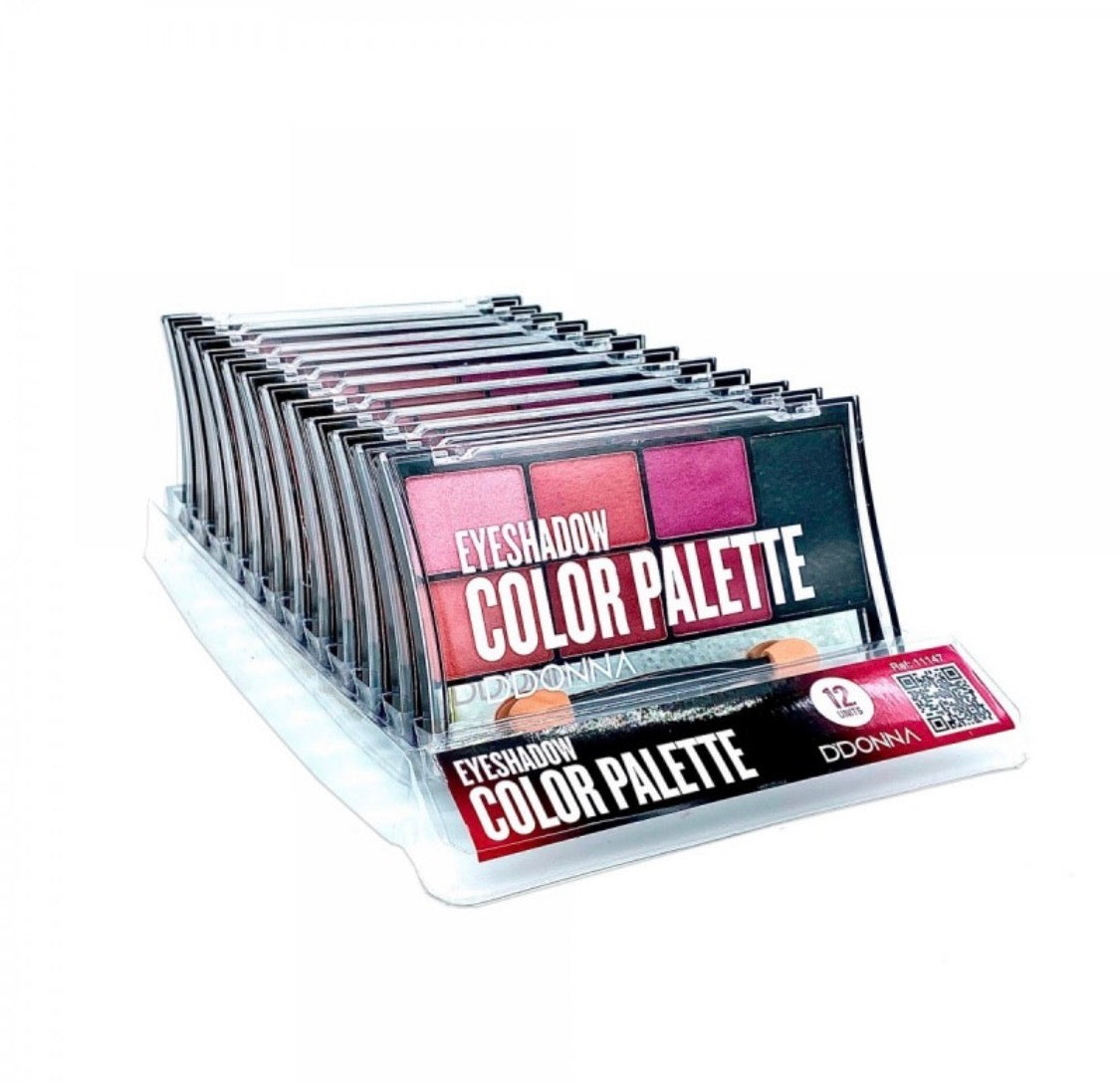Palette de fards à paupières irisés rose D'Donna