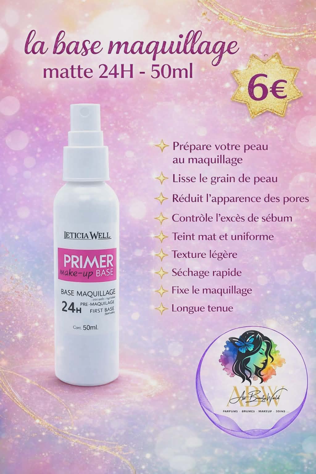 Base de maquillage matte 24h -50 ml