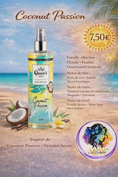 Brume corps et cheveux coconut passion - Prady 250 ml