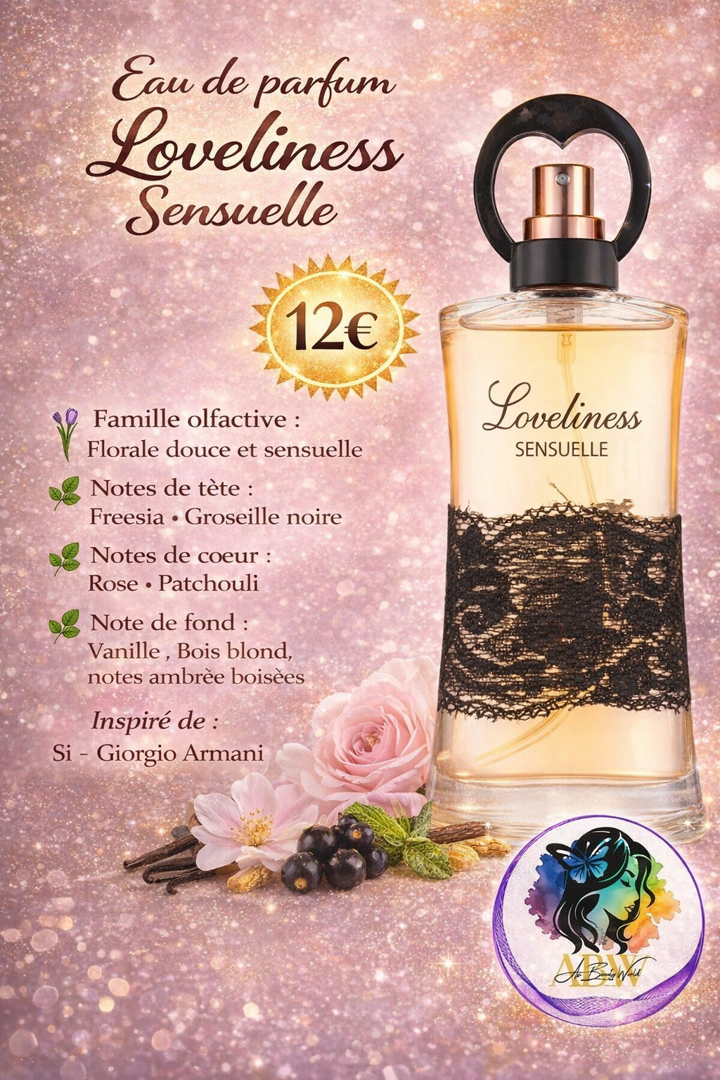 Eau de parfum Loveliness sensuelle