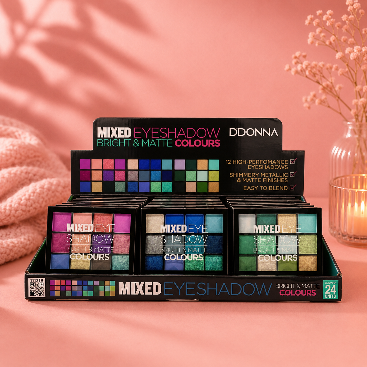 Palette de fards a paupières bright & matte colors