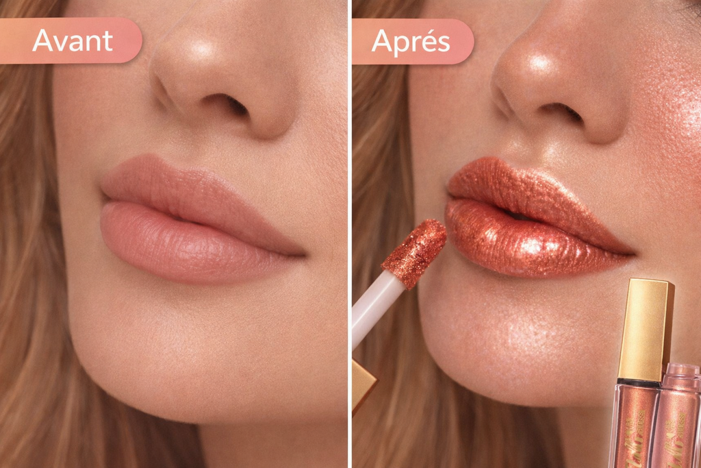 Metallic Lipgloss & Highlighter 2 en 1