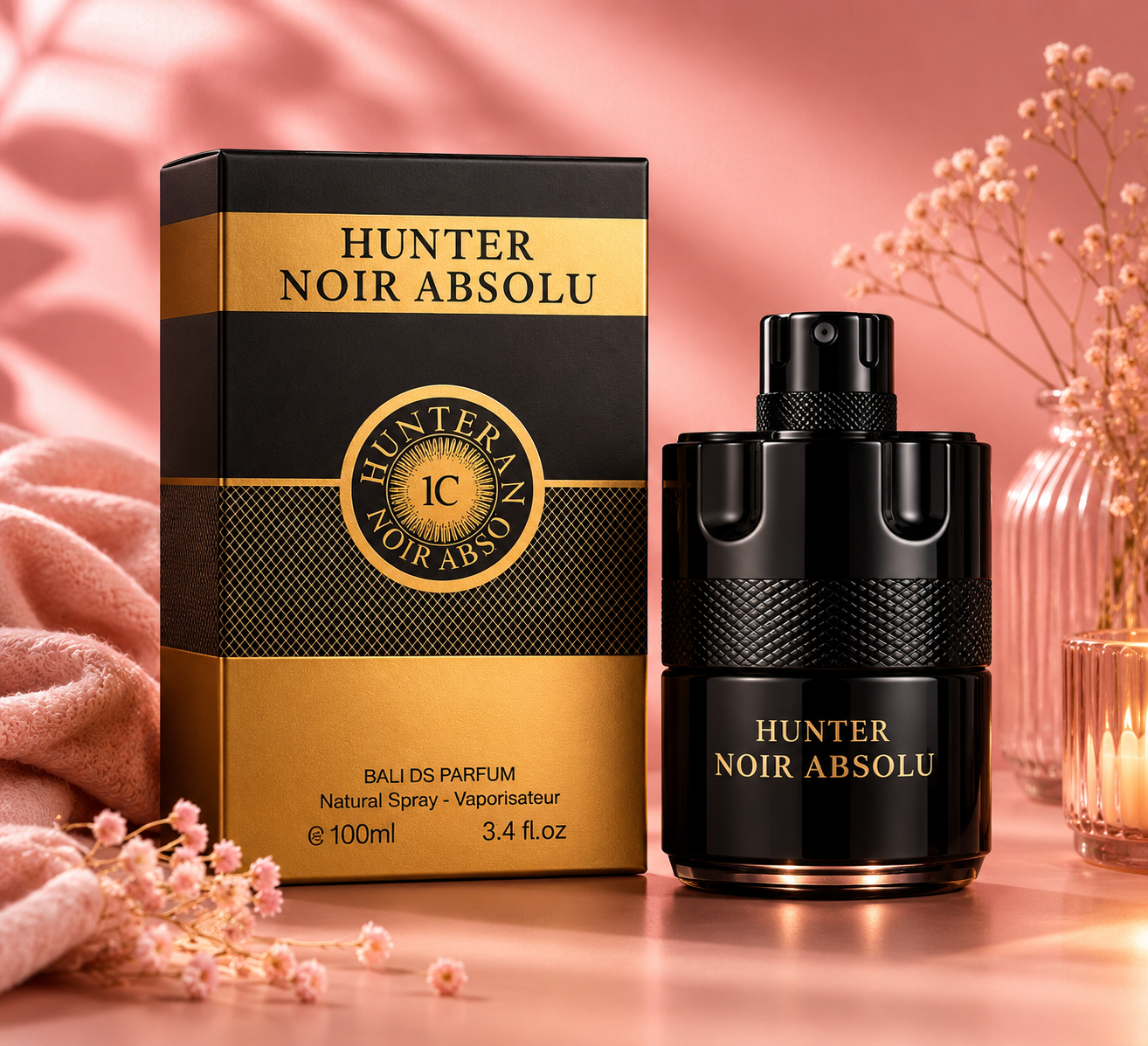 Eau de parfum homme " Hunter noir absolu " de Fragrance couture